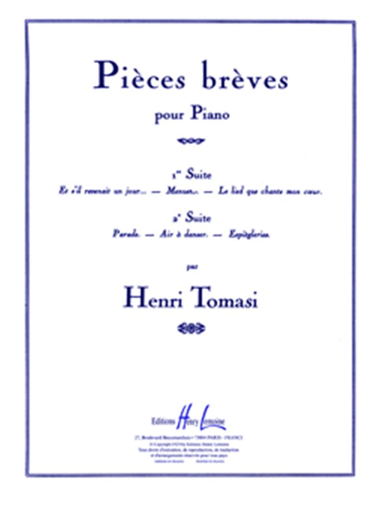 Pièces brèves, suite n°1